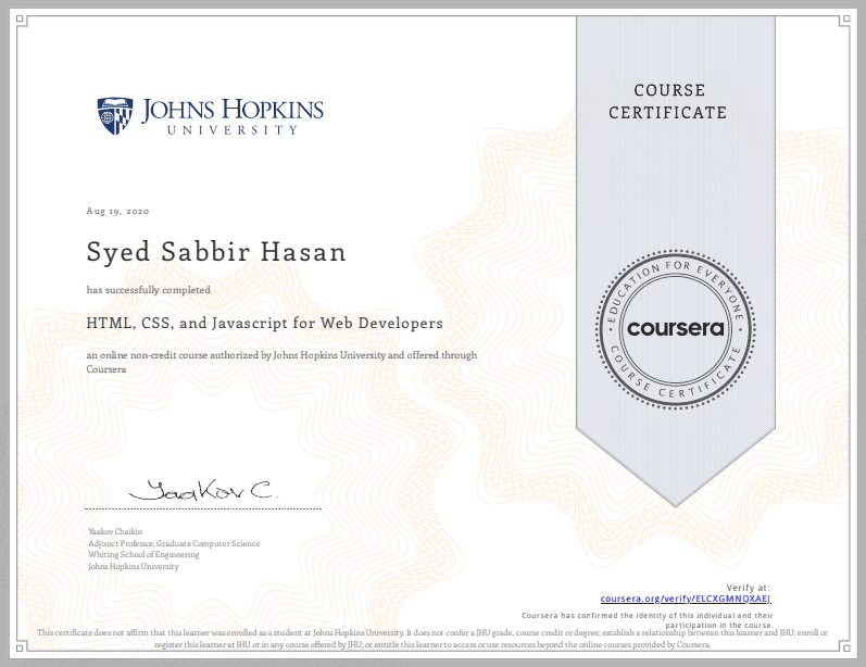 Coursera (An Online Learning Platform)