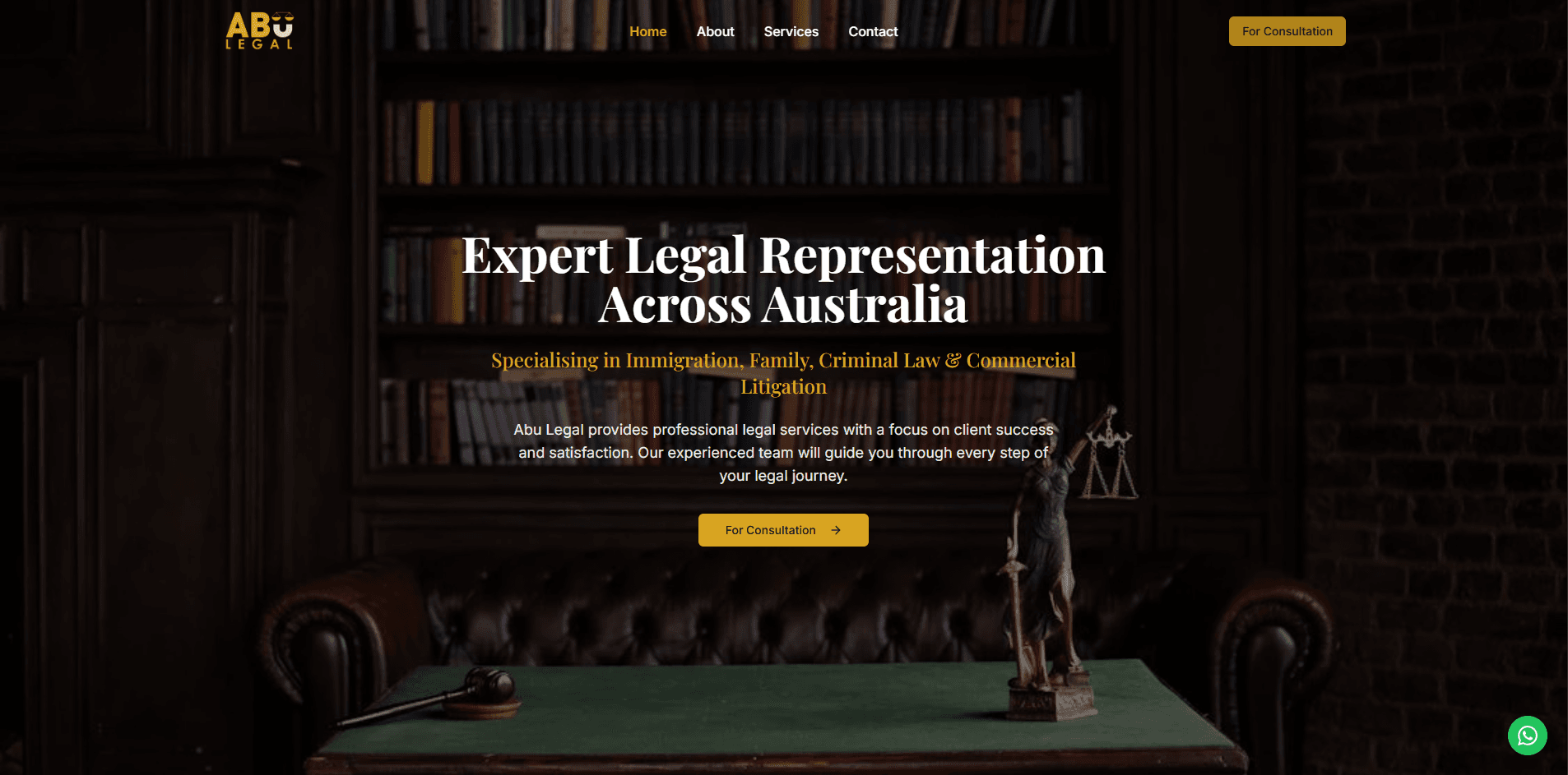AbuLegal (A Legal Service Website)