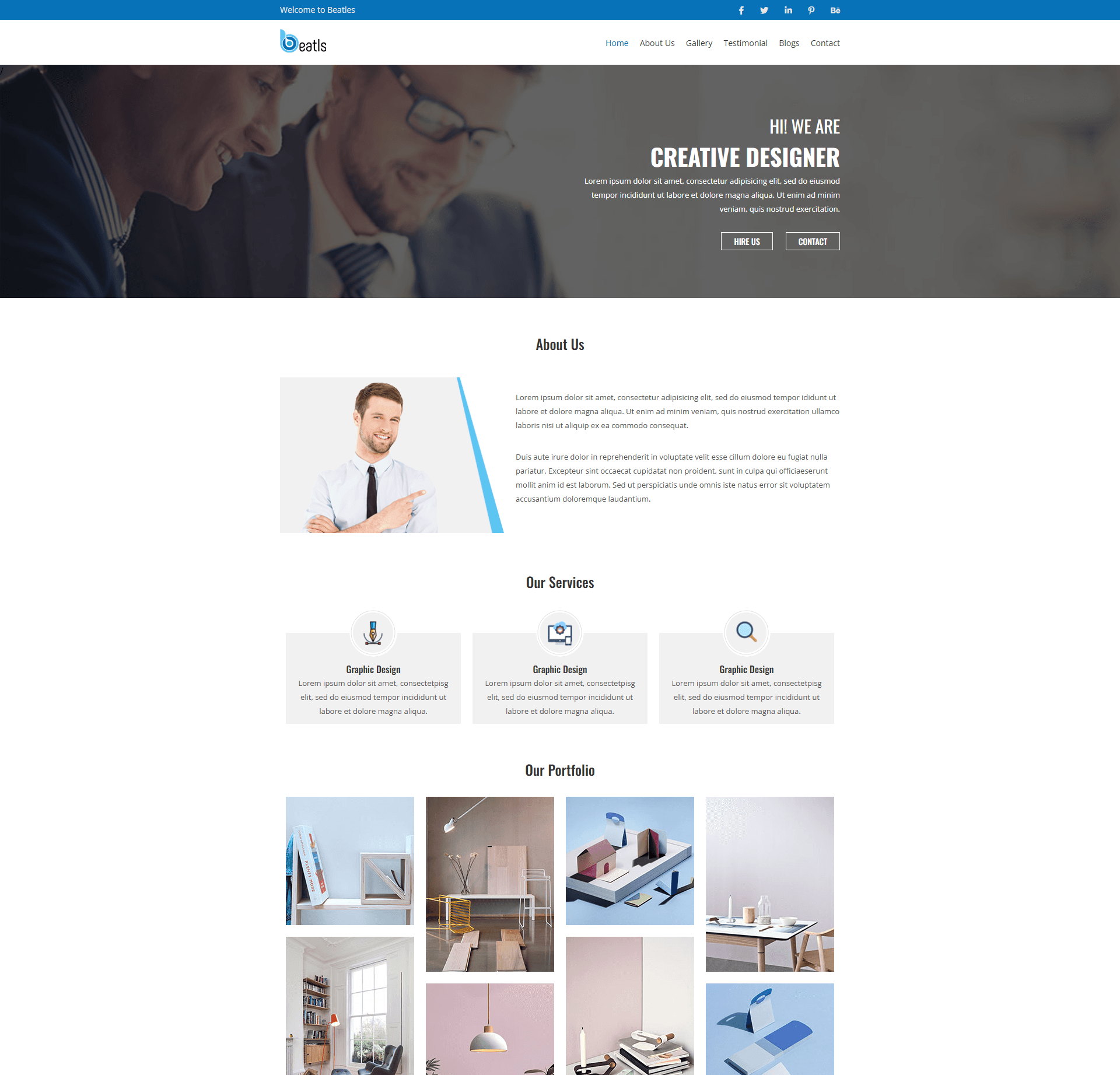 Beatls (A landing page)
