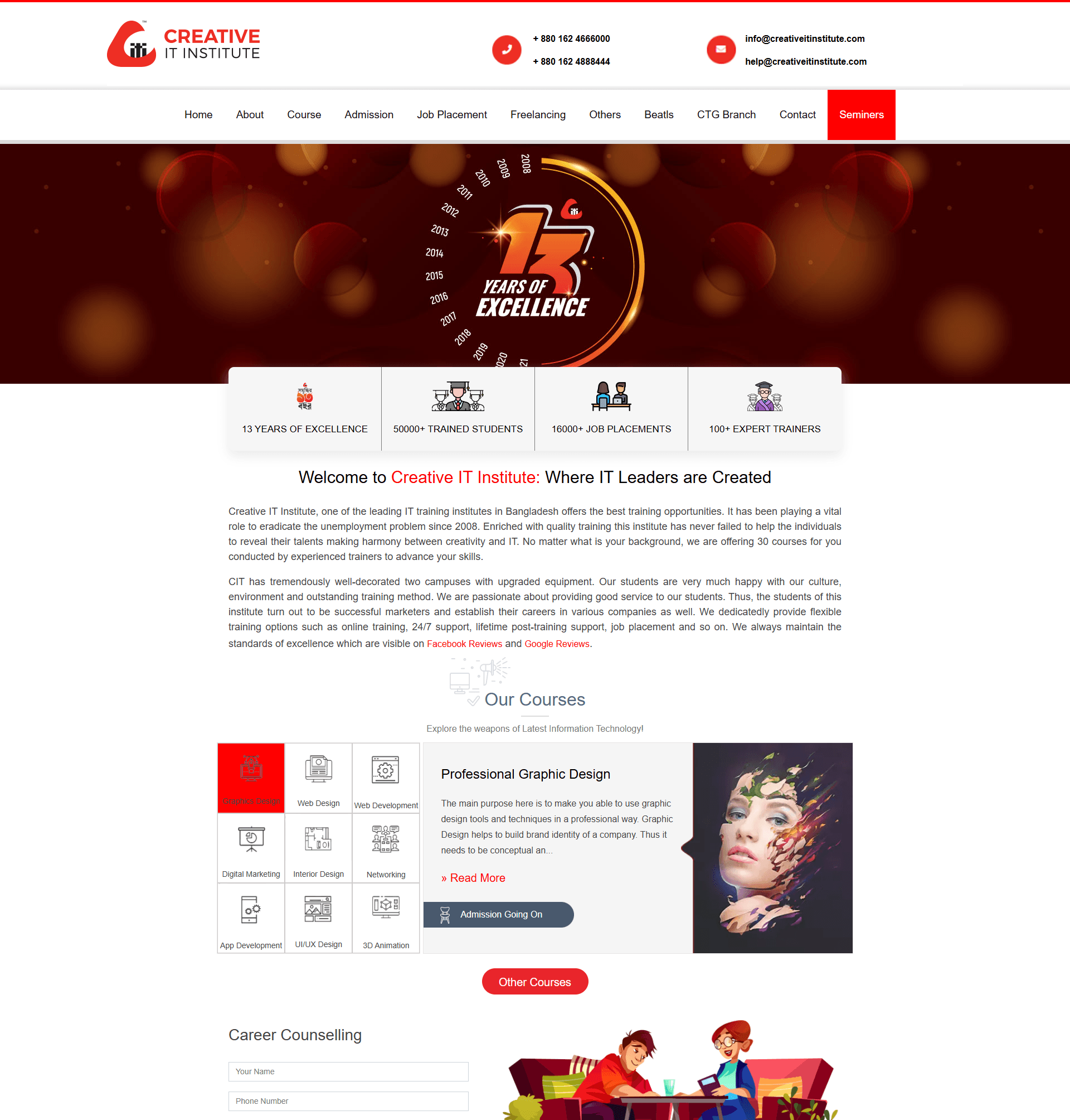 Creative IT (Clone of actual website)