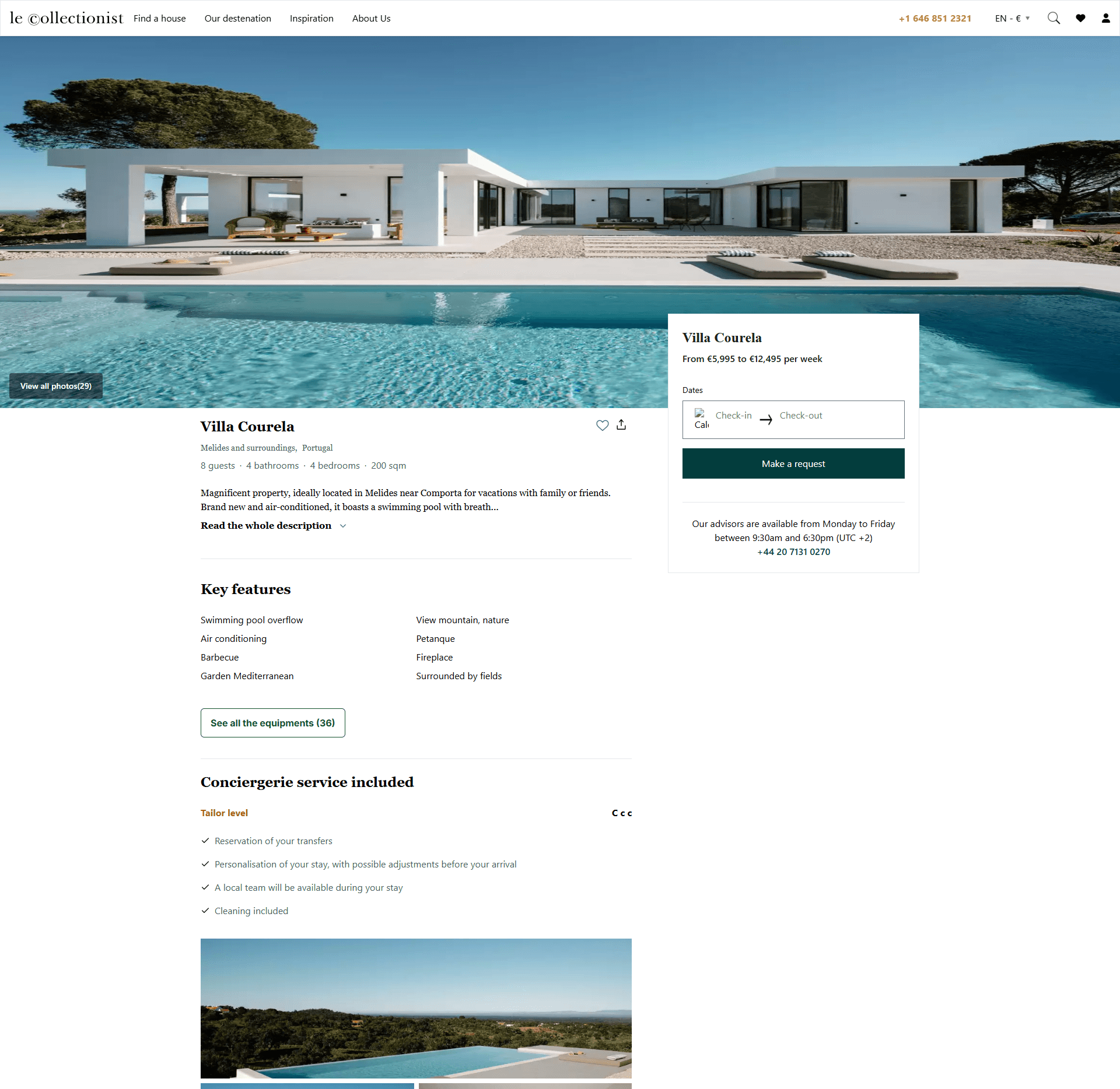 Villa Corella (A landing page)